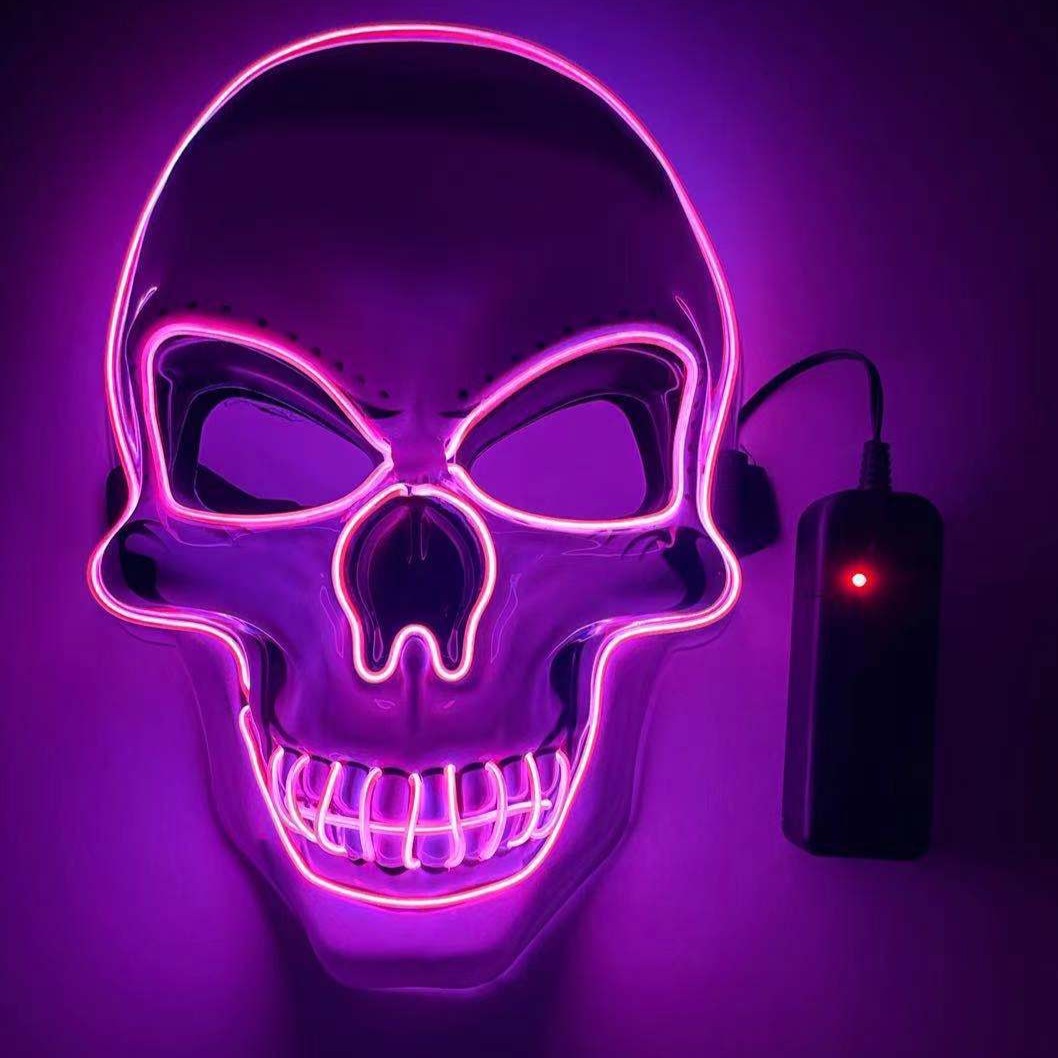 Neon LED Skeleton Party Mask