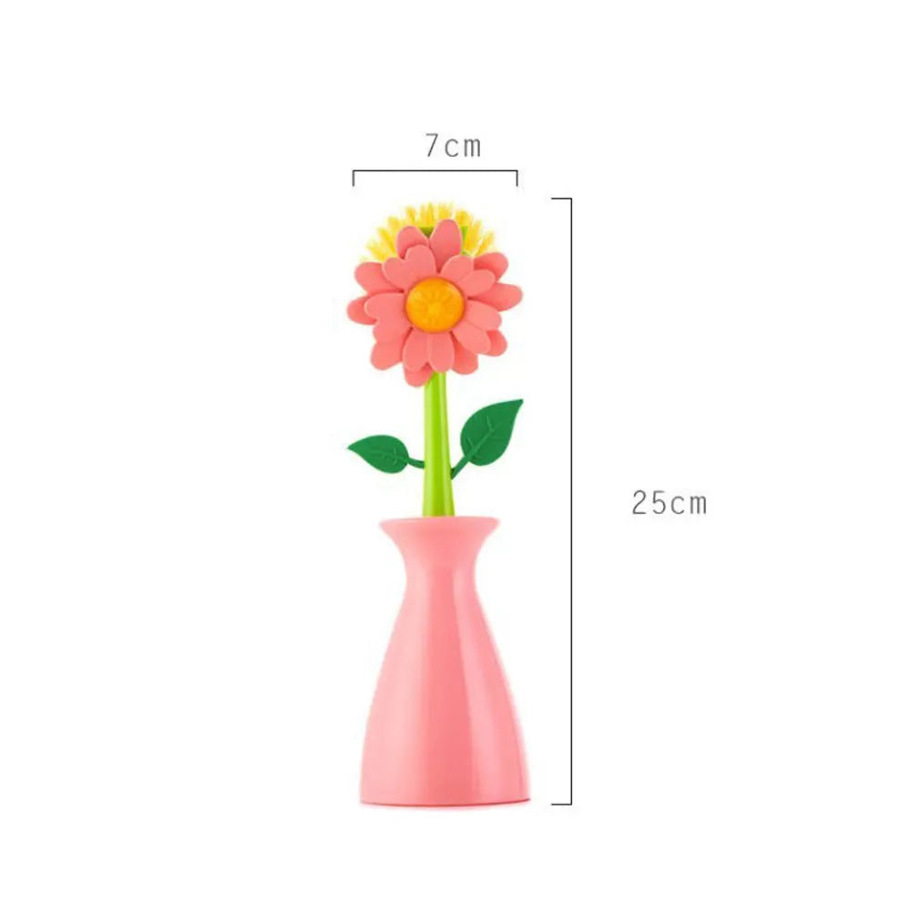 Flower Vase Creative Cleaning Brush