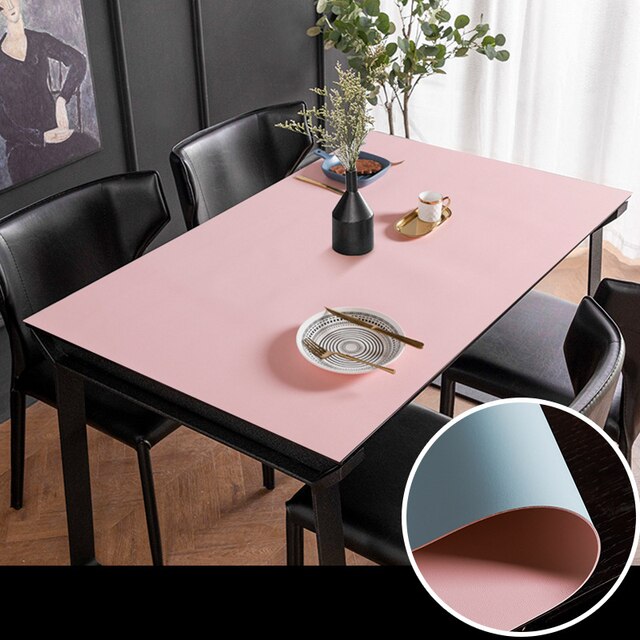 Nordic Minimalist Leather Waterproof Table Protector Mat