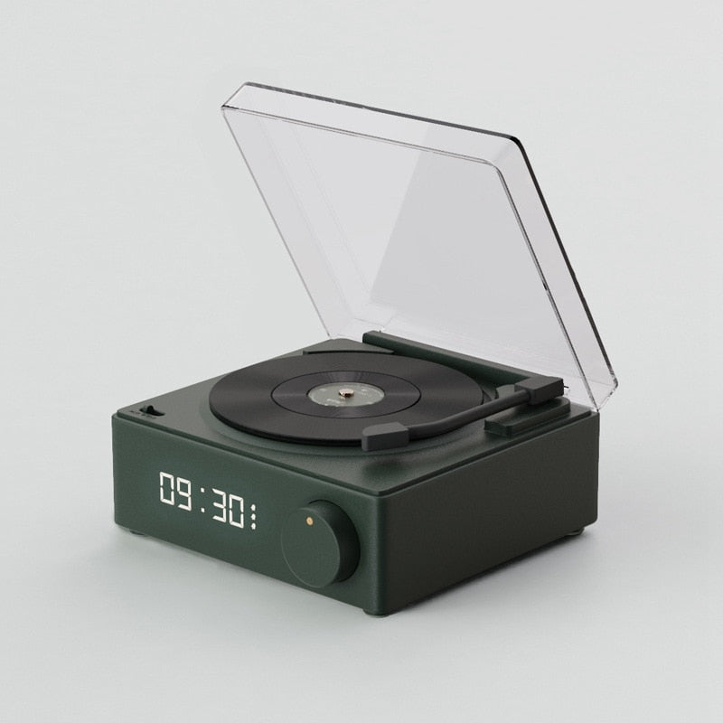 Vintage Vibes Mini Record Player Bluetooth Speaker