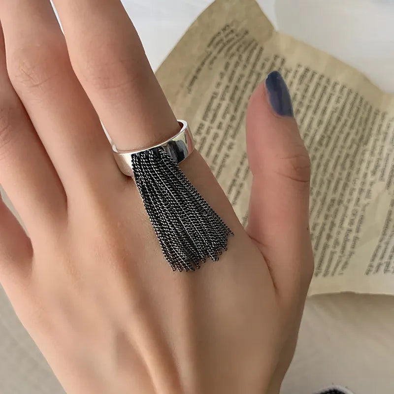 Vintage Geometric Multilayer Ring