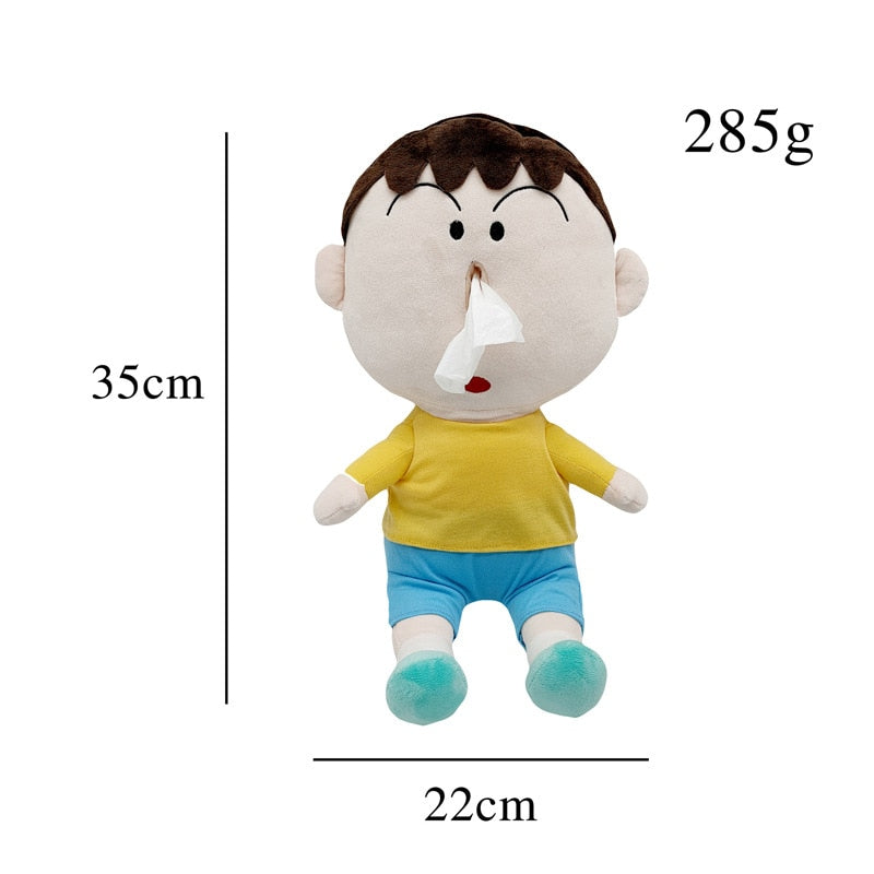 Mini Human Plush Toy Tissue Box