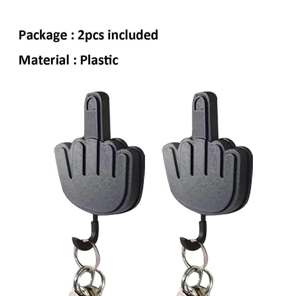 Middle Finger Wall Key Hook