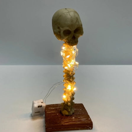 Skeleton Skull Table Lamp