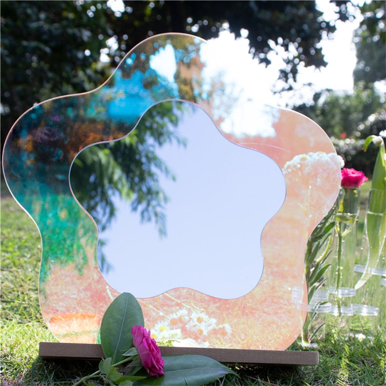 Decorative Wavy Colorful Mirror