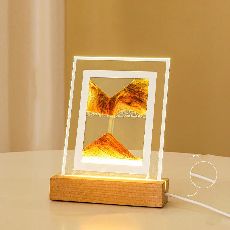 Sand Art LED Quicksand Artistic Table Lamp