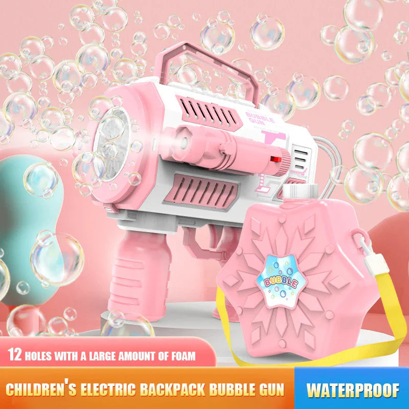 Flashing Automatic Large Capacity Bubble Gun