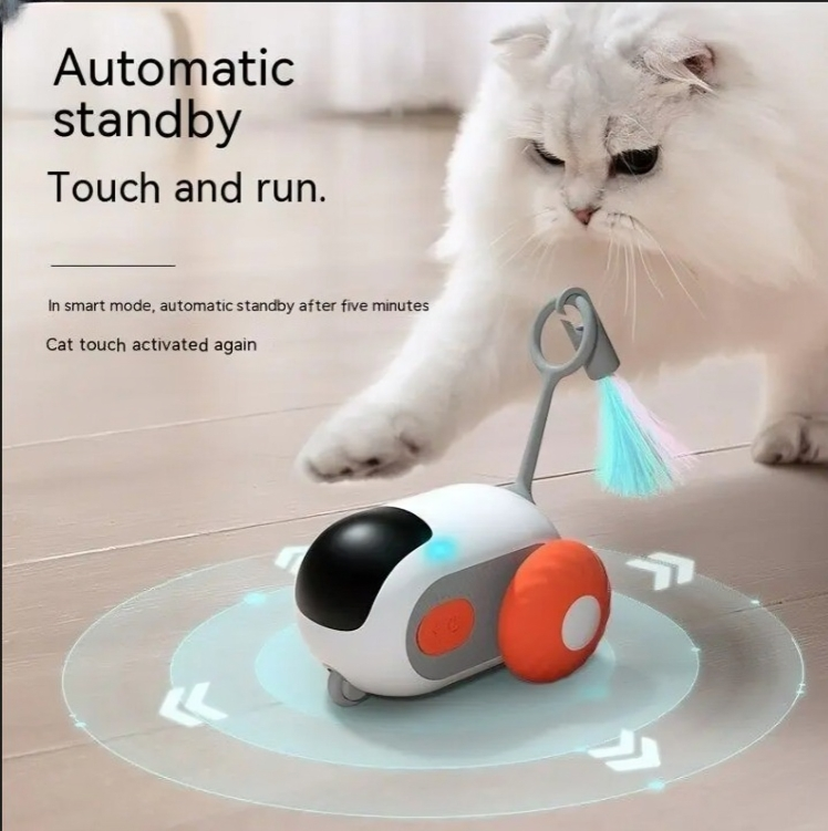 Playful Interactive Cat Chase Toy Car