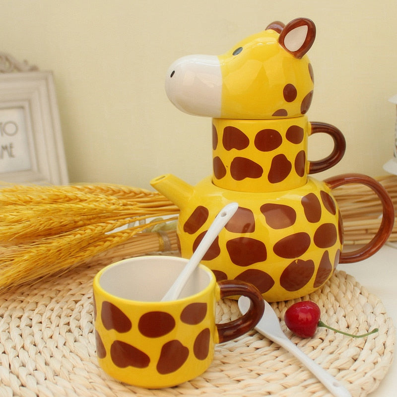 Giraffe Mug Teapot Set