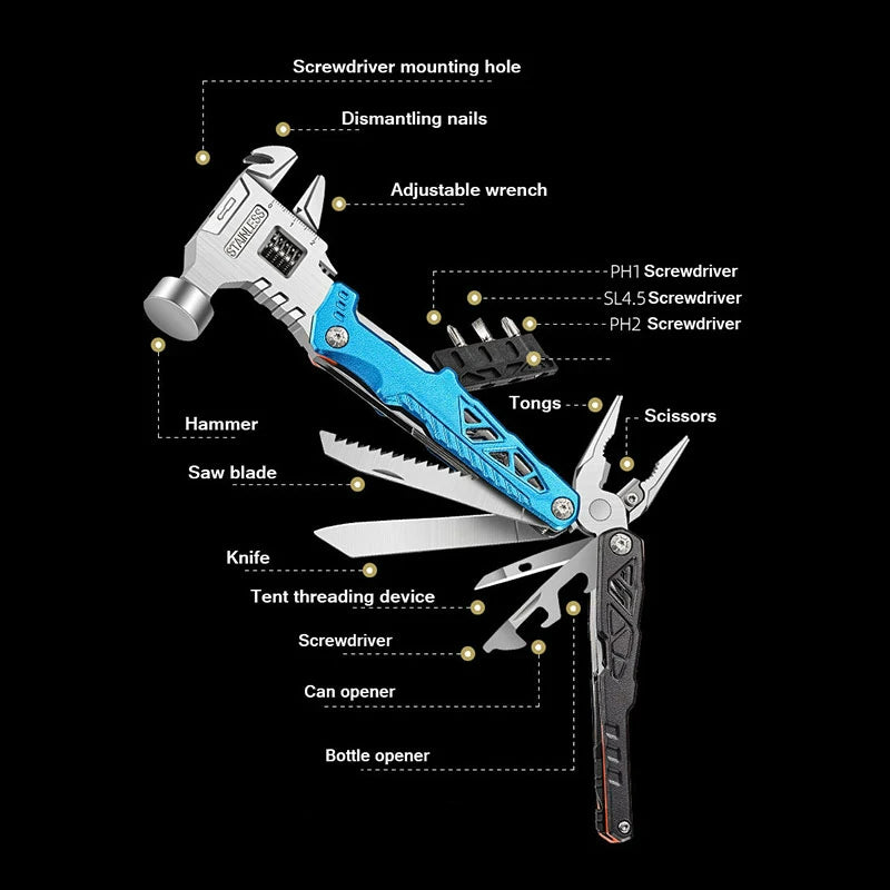 Foldable Screwdriver Survival Kit Tool