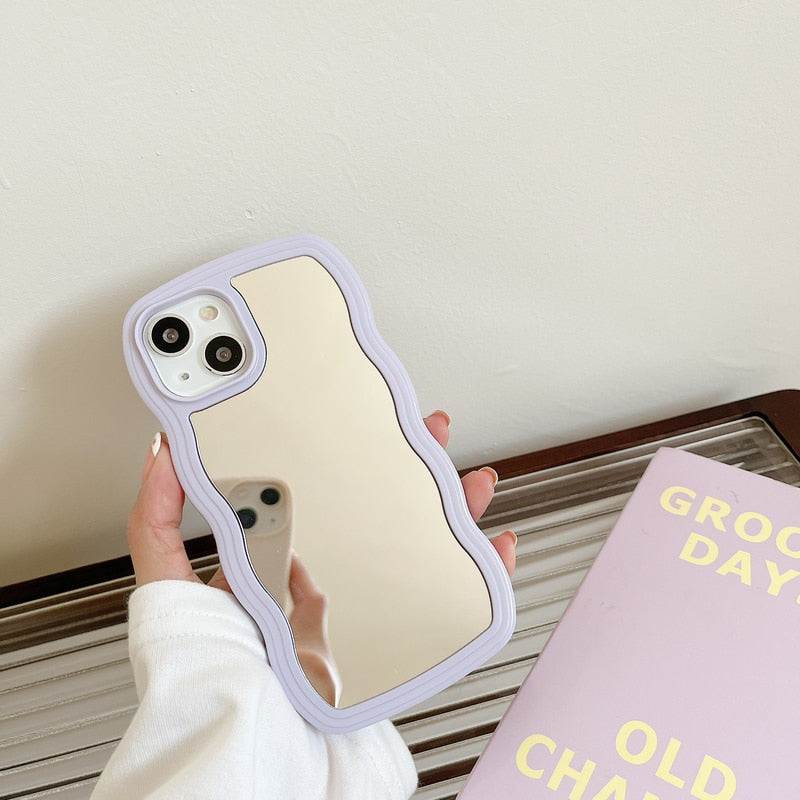 Wavy Makeup Mirror Phone Case