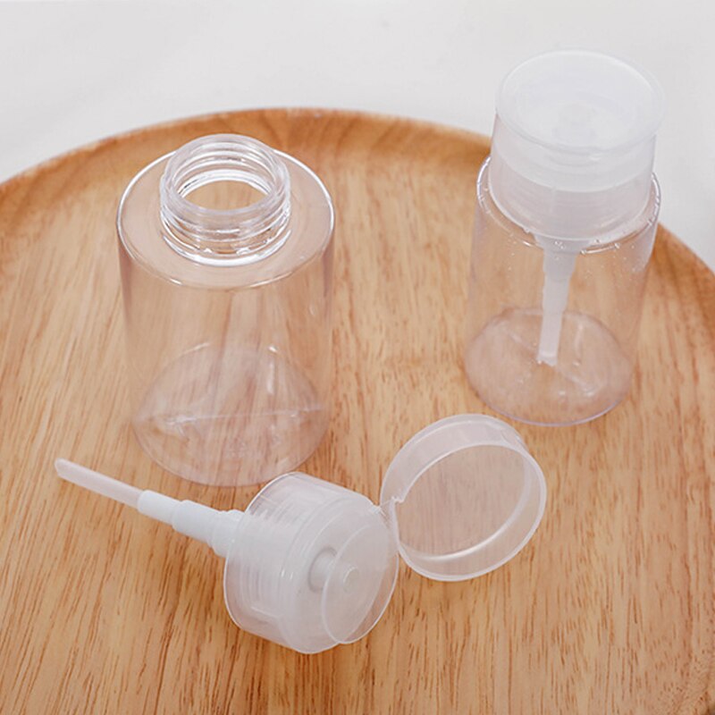 Transparent Refillable Cosmetic Storage Travel Bottle