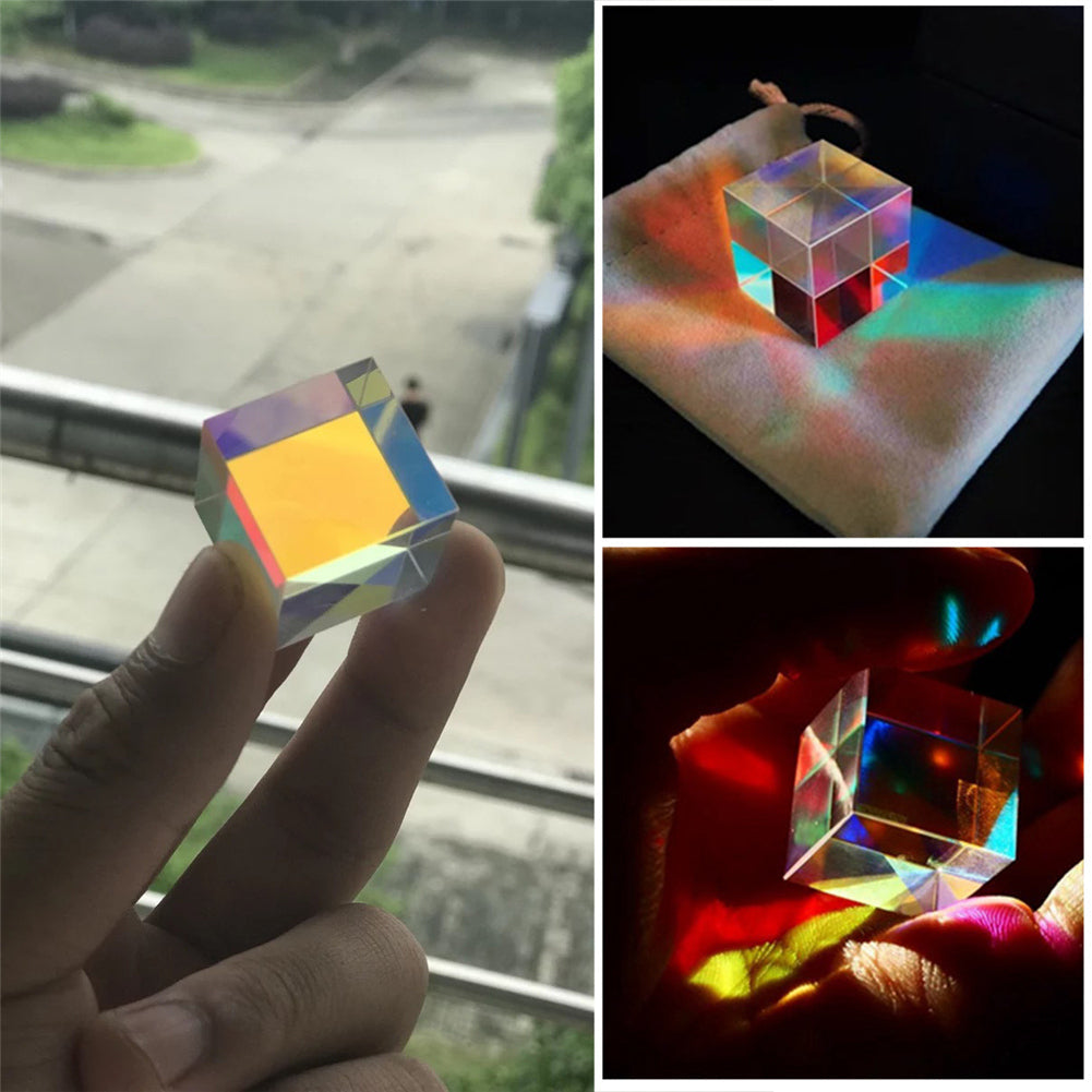 Colorful Light Reflecting Cube Home Decor