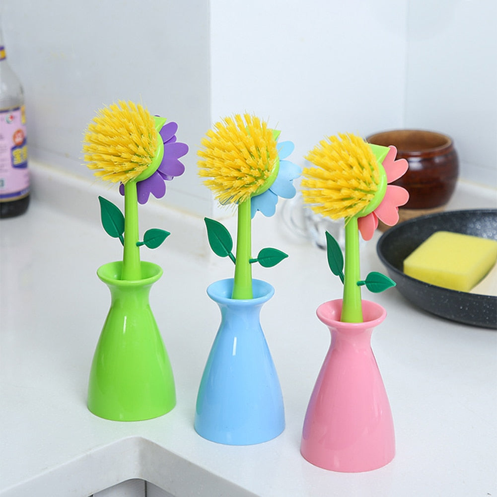 Creative Flower Pot Cleaning Brush