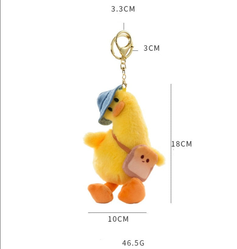 Lovely Crooked Duck Doll Keychain