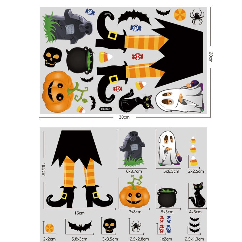 Bloody Handprint Stickers Halloween Decor