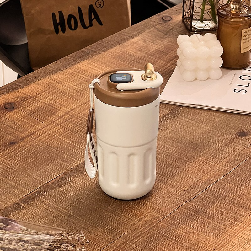 Portable Smart Stainless Steel Coffee Cup