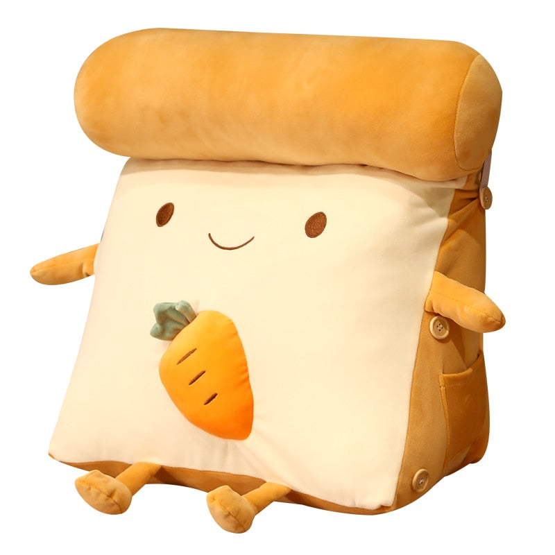 Fruity Toast Bread Comfy Pillow