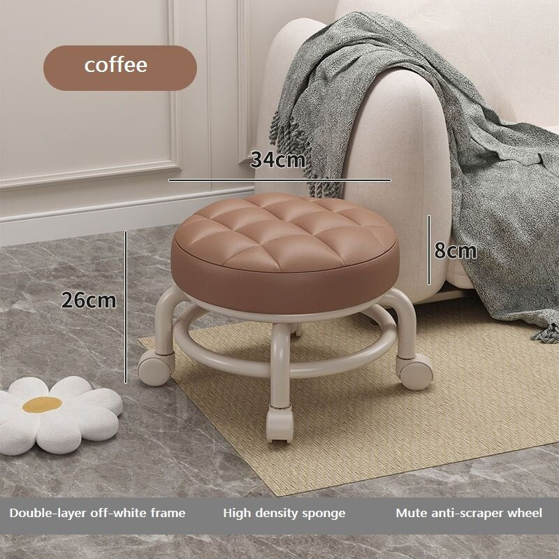 RollEase Mini Rolling Elegant Low Stool