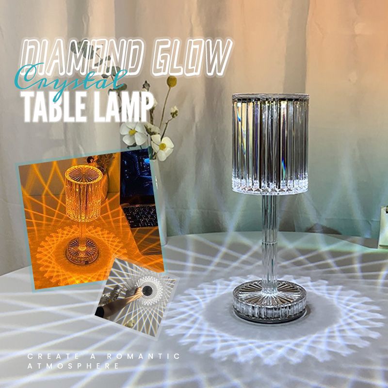 Diamond Glow Acrylic Touch Table Night Lamp