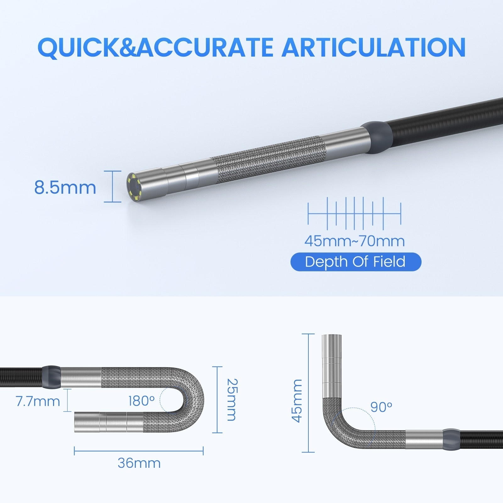 Professional Two-Way Steering Endoscopic Camera