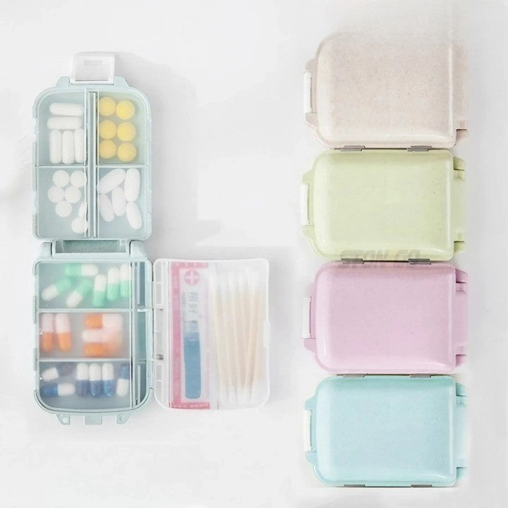 Pocket-Sized Home Pharmacy Pill Organizer Case