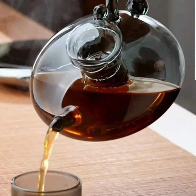 Pure Brew Aesthetic  Heat-Resistant Glass Teapot