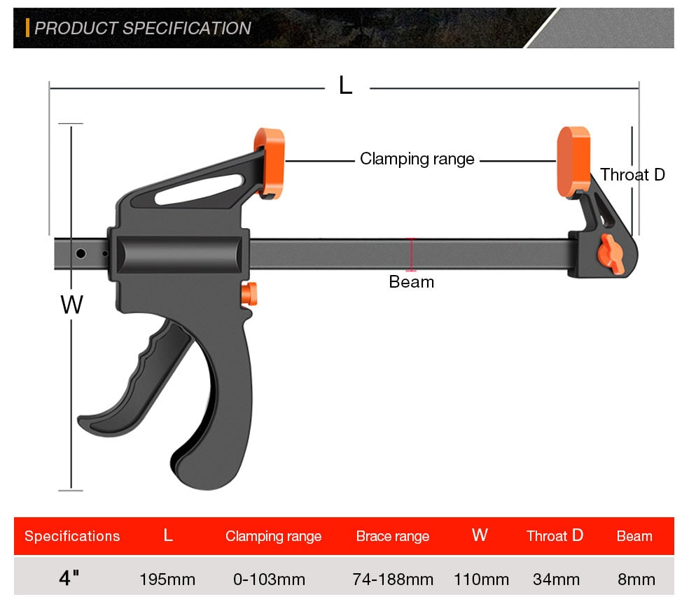 Quick Ratchet Wood Clamp Tool