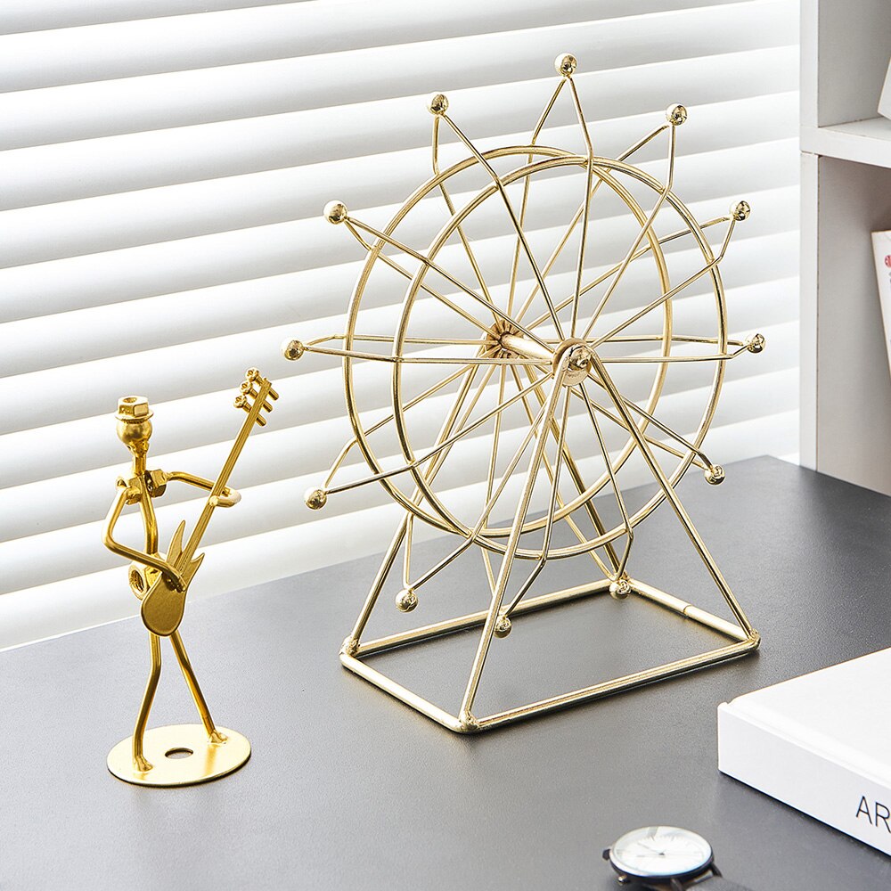 Modern Metal Rotating Home Office Decor