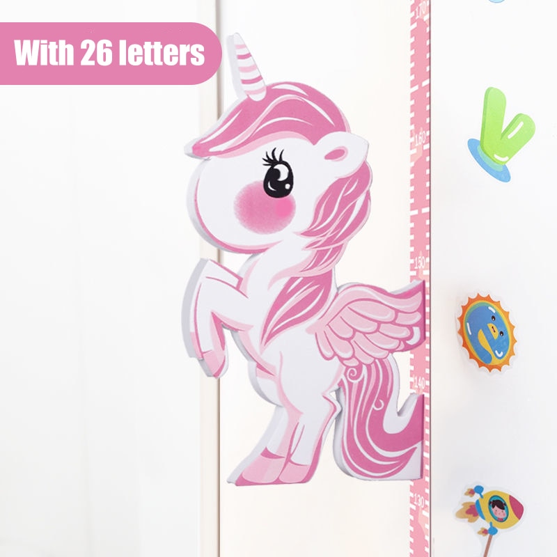 3d Cartoon Kids Height Sticker