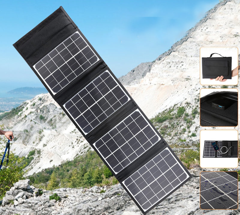 Solar Power Foldable Travel Power Bank