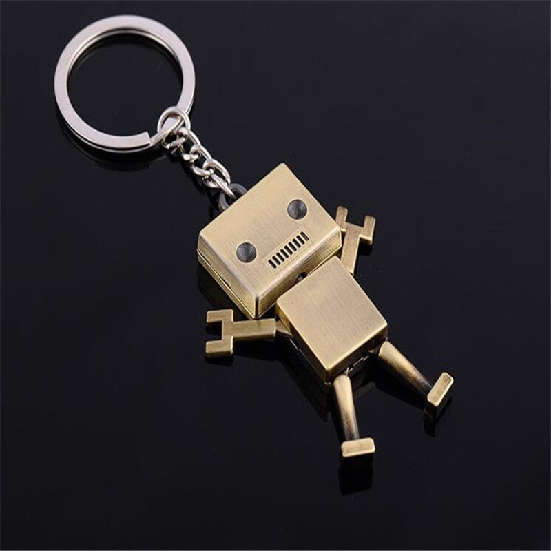 Mini Confused Robot Keychain