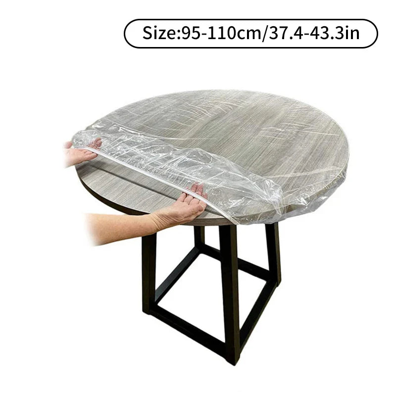 Transparent PVC Waterproof Long Life Protective Table Cover