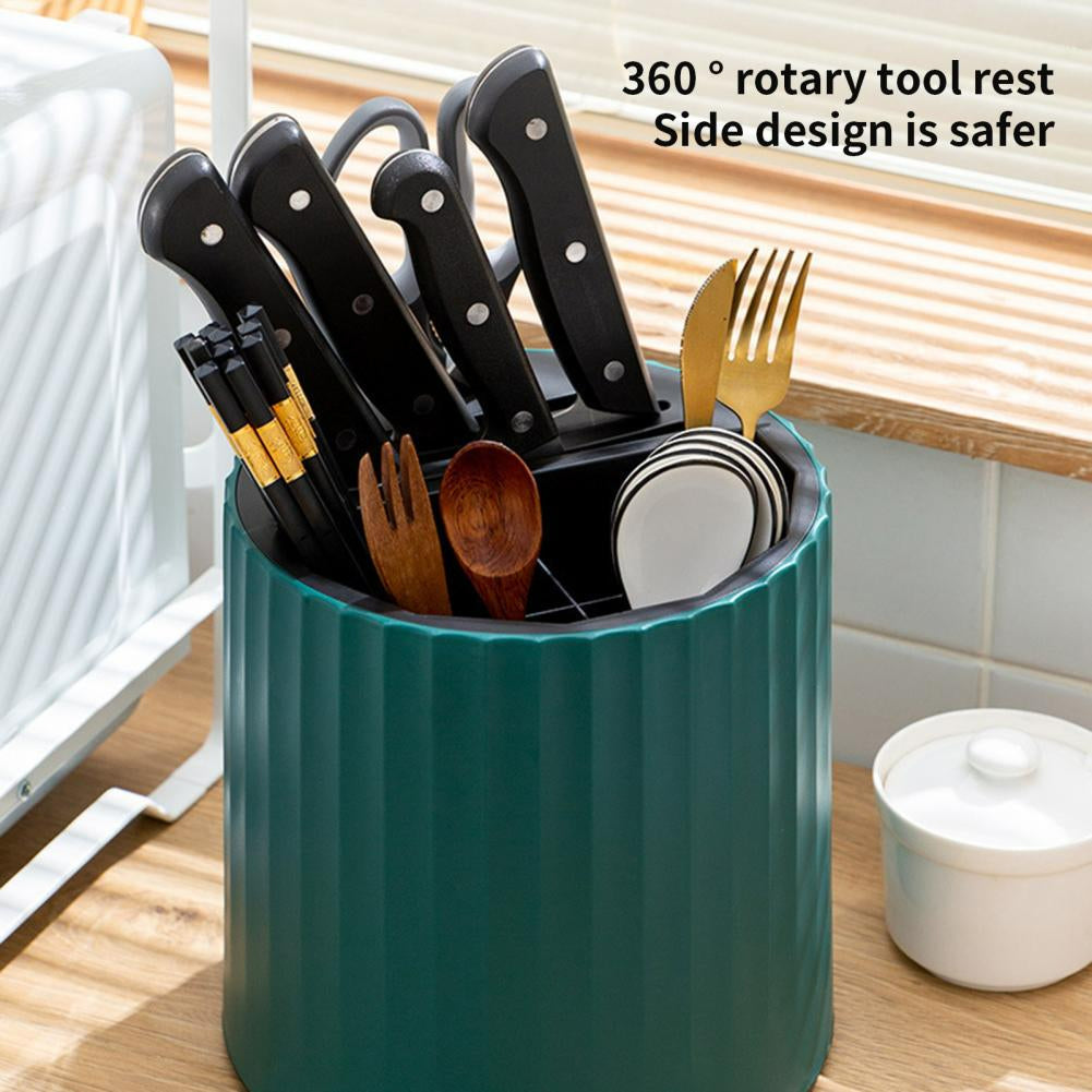 Easy Storage Cylinder Kitchen Silverware Holder