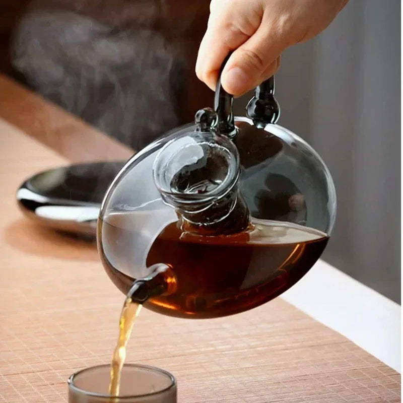 Pure Brew Aesthetic  Heat-Resistant Glass Teapot