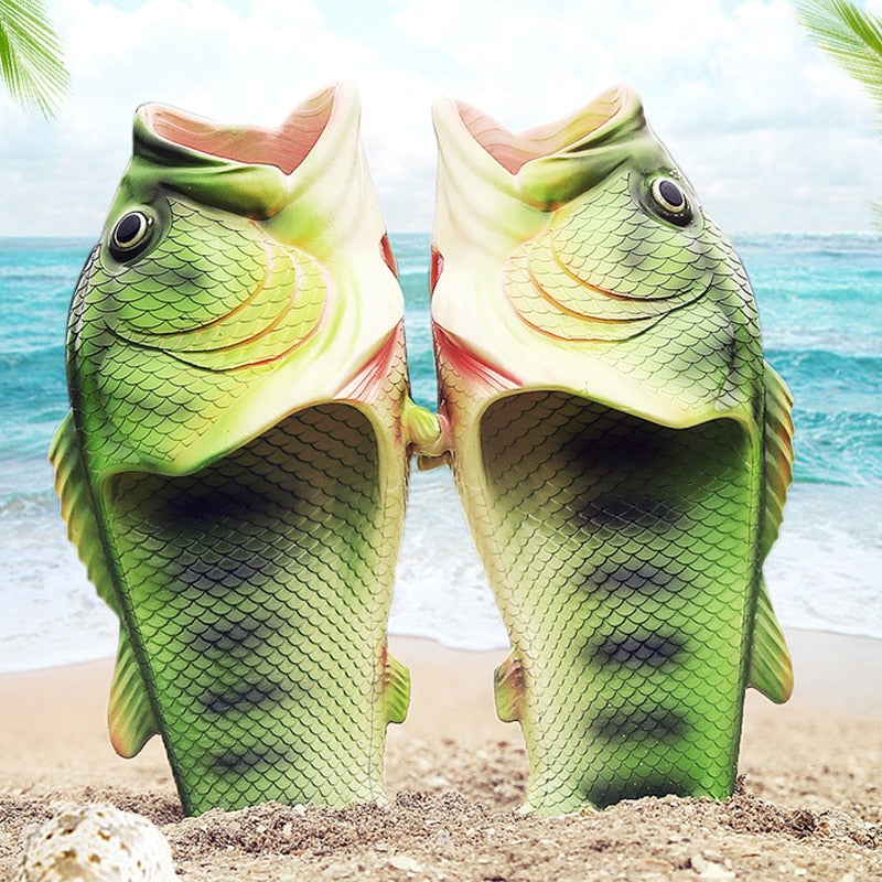 Realistic Unisex Fish Slippers