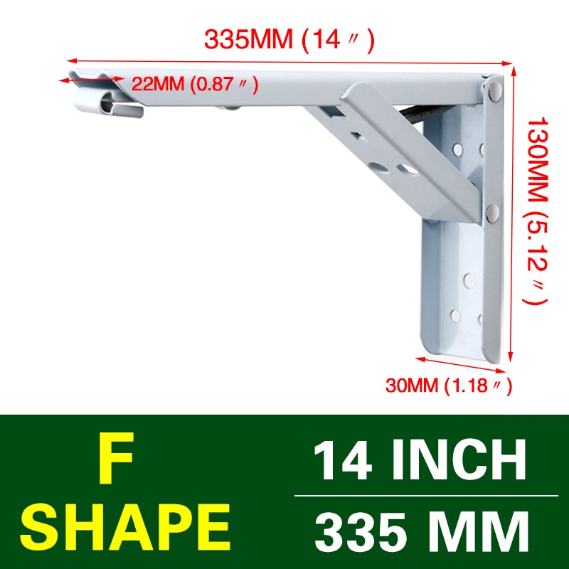 Wall-Mounted Foldable Shelf Organizer Bracket