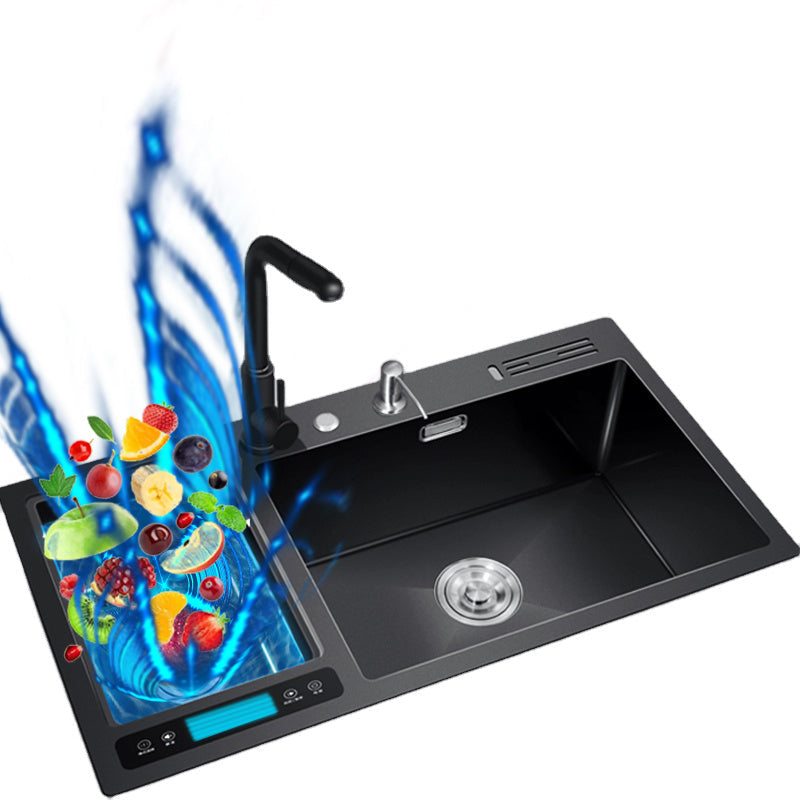 Ultra Wash with Ultrasonic Cleaning Elegant Efficient Kitchen Sink