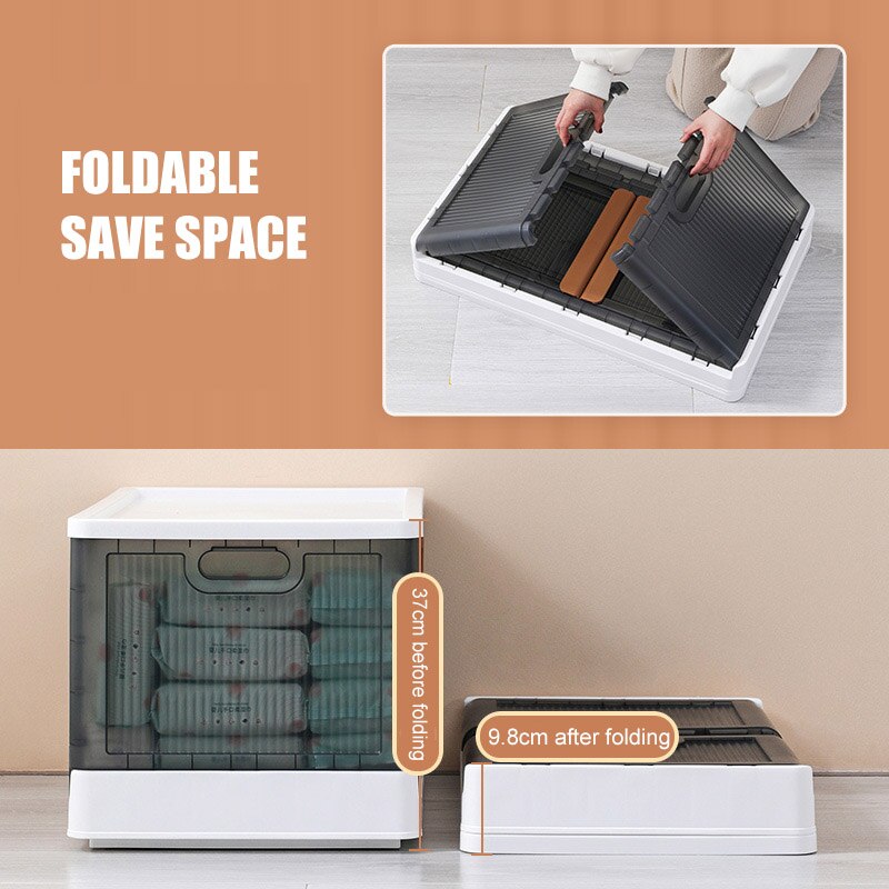 Space saving Transparent Folding Storage Box