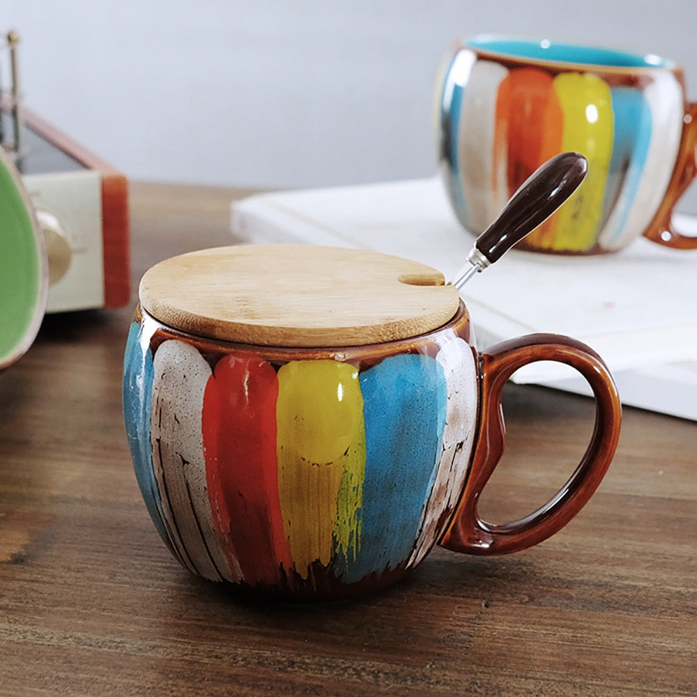 Collectible Colorful Handmade Coffee Mug