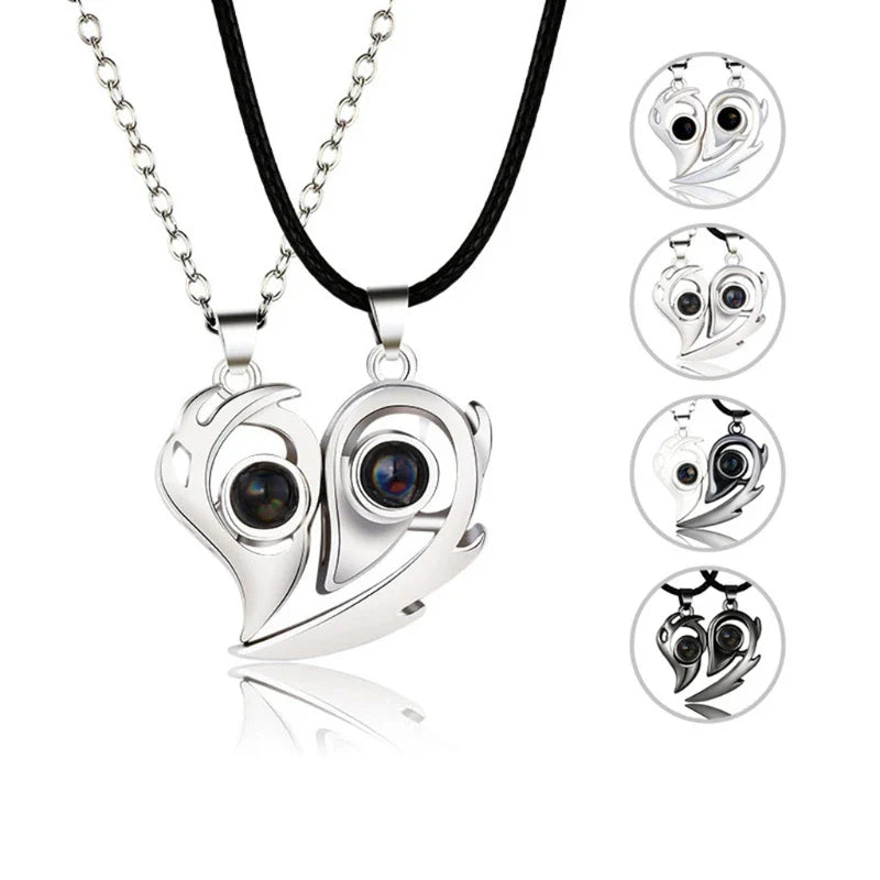 Couple Love Pair Magnetic Necklace