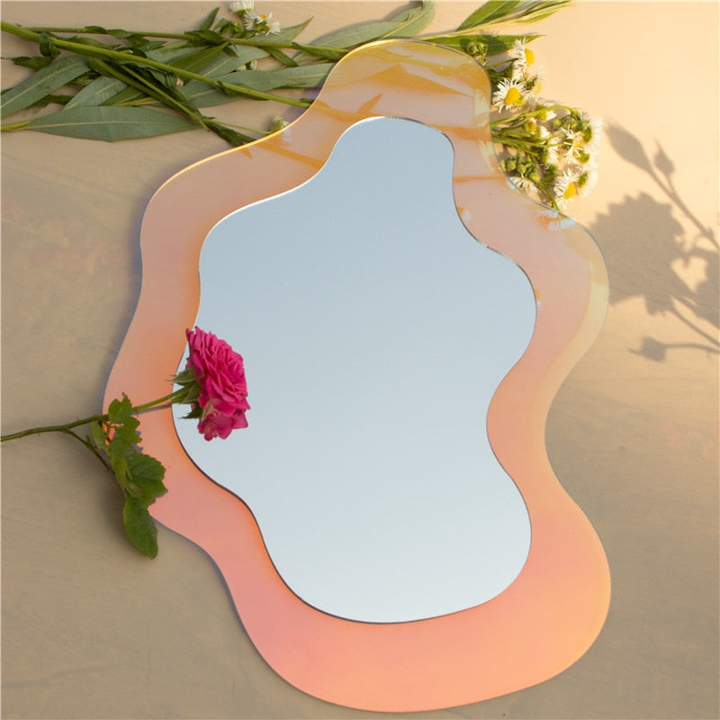 Decorative Wavy Colorful Mirror