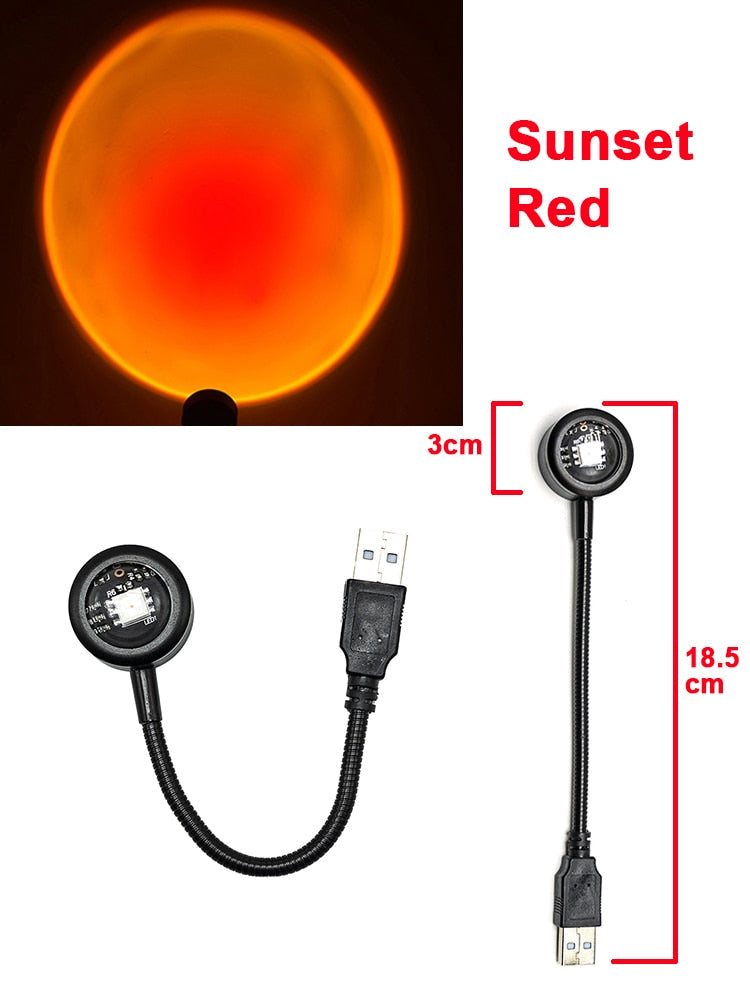 Mini USB Sunset Night Lamp