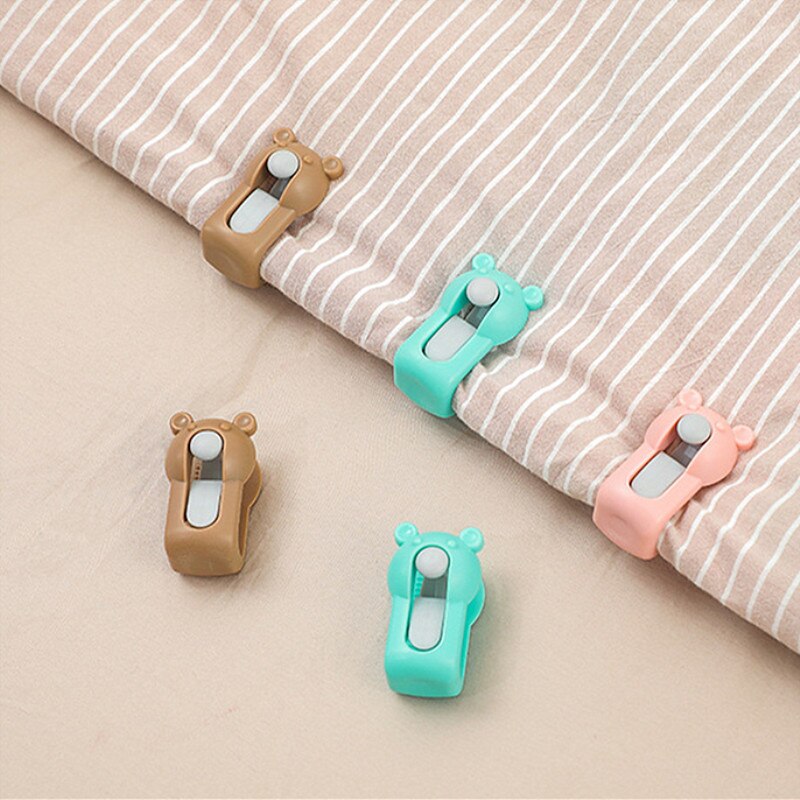 4Pcs Bear Non-slip Bed Clips