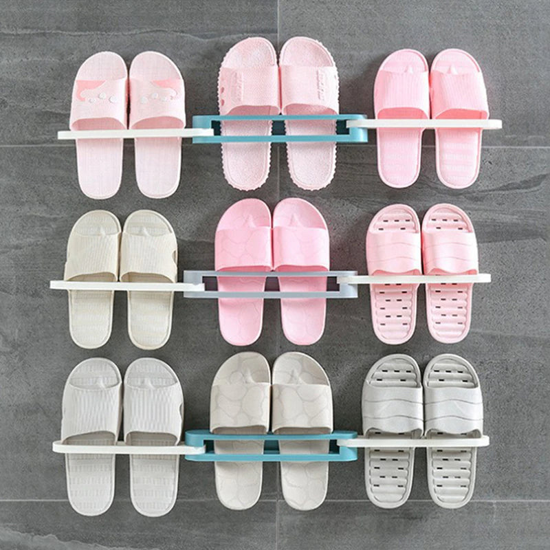 Self-Adhesive Foldable Shoe Rack