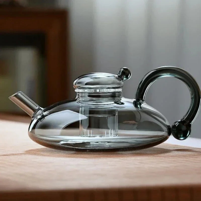 Pure Brew Aesthetic  Heat-Resistant Glass Teapot