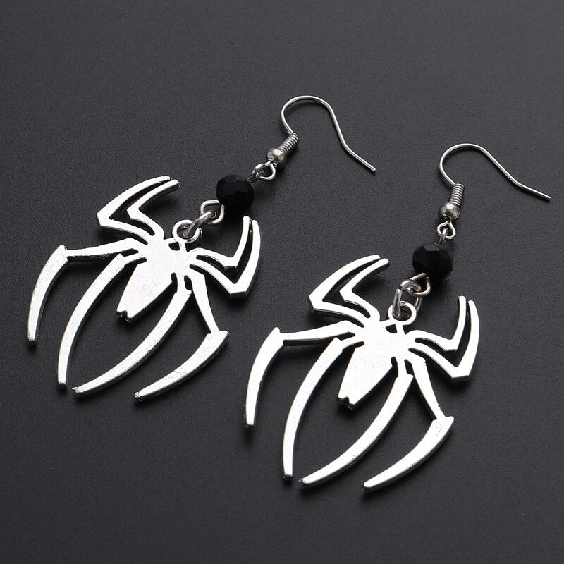 Black Spider Artsy Mystical Earrings