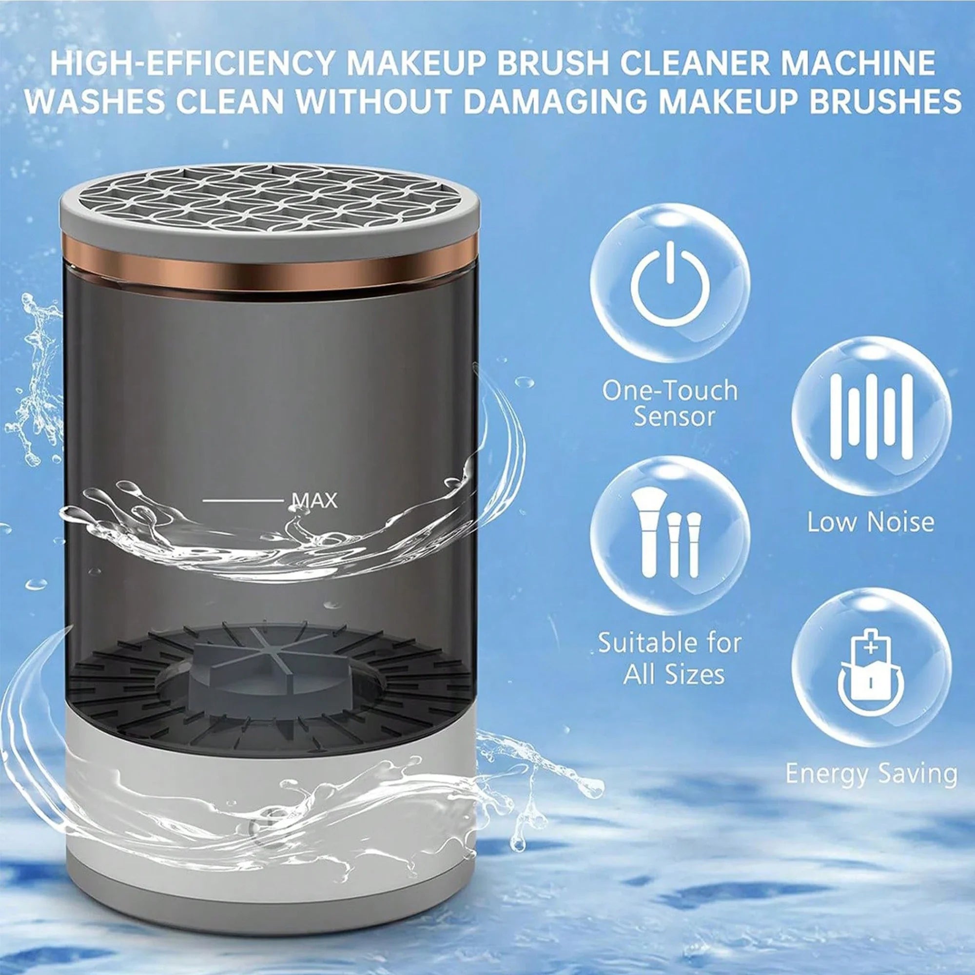 Dustproof Fast USB Automatic Makeup Cleaner