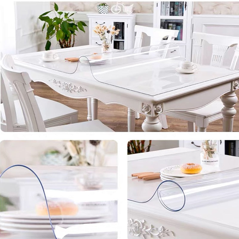 Transparent Frosted PVS Table Protector