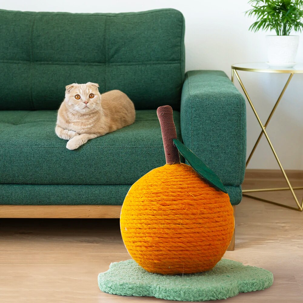 Orange Tree Pet Scratching Toy